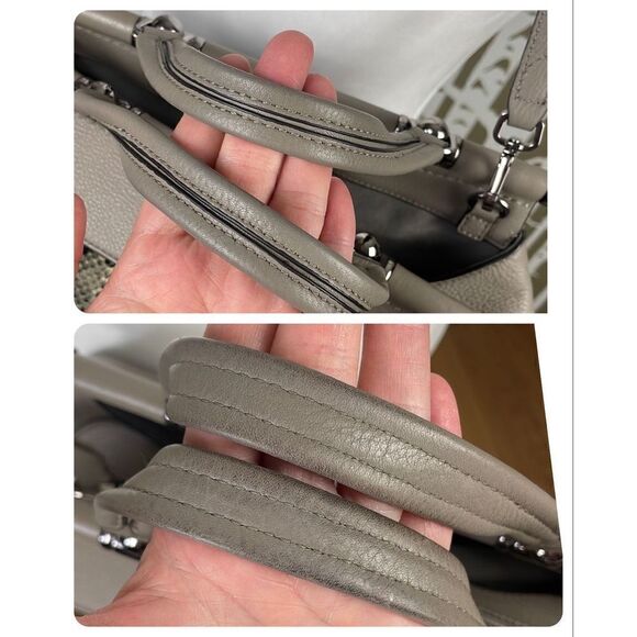 Vince Camuto Carla Grey Multi Snake Satchel - Picture 9 of 15